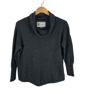 Outback Trading Company Cowl Neck‎ Sweater Womens Size S/M Gray Pullover Cassidy
